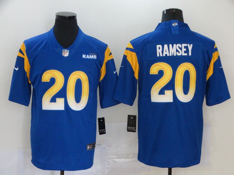 Men Los Angeles Rams #20 Ramsey Blue Nike Vapor Untouchable Stitched Limited NFL Jerseys